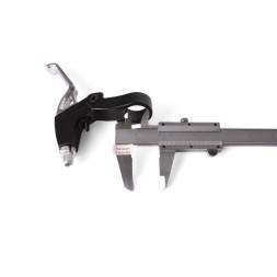 Ручки тормозные велосипедные BLF, под шифтер, 3 пальца, алюминий, черный/серебристый