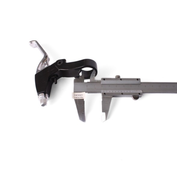 Ручки тормозные велосипедные BLF, под шифтер, 3 пальца, алюминий, черный/серебристый