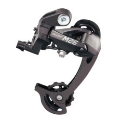 Задний переключатель MicroShift RD-M26L, SGS (длин. лапка), 2/3x6/7 скоростей, крепление на болт, черный