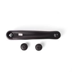 Шатун левый AL01, 170 мм, ромб, алюминий, резьба 9/16", черный