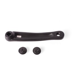 Шатун левый AL01, 170 мм, ромб, алюминий, резьба 9/16", черный