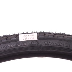 Покрышка велосипедная Chaoyang 24"х1 3/8 (37х533), Н-571, черный