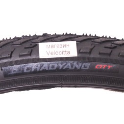 Покрышка велосипедная Chaoyang 24"х1 3/8 (37х533), Н-571, черный