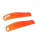 Монтажки пластиковые велосипедные GJ-023-3, широкие, комплект 2 шт, оранжевый