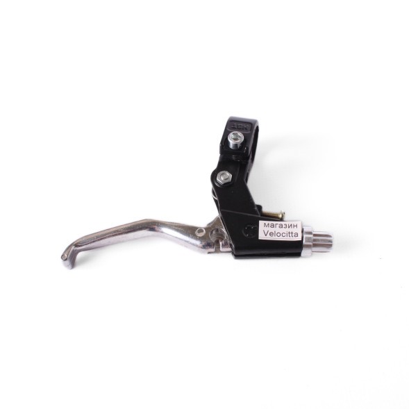 Тормозные ручки BLF, 3 пальца, V-брэйк, алюминий, черно-серебро