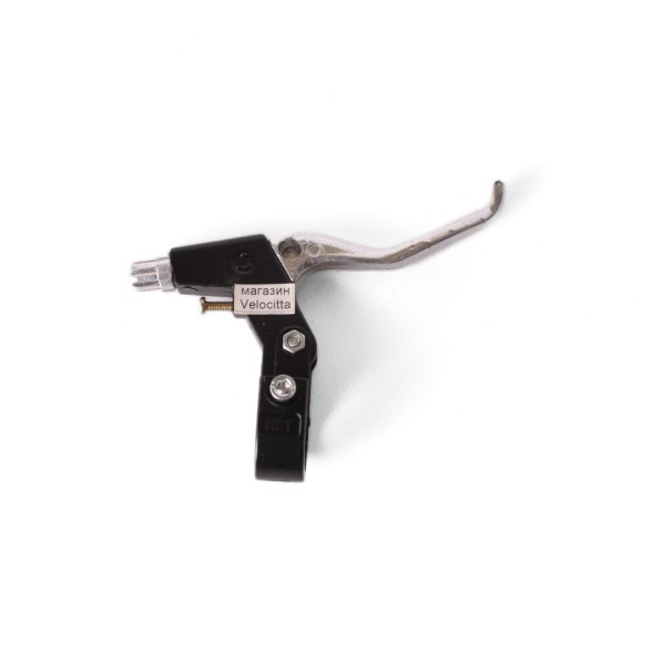 Тормозные ручки BLF, 3 пальца, V-брэйк, алюминий, черно-серебро