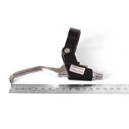 Тормозные ручки BLF, 3 пальца, V-брэйк, алюминий, черно-серебро