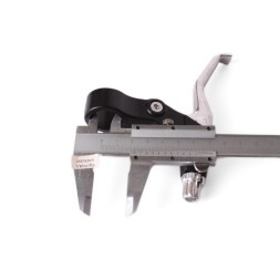 Тормозные ручки BLF, 3 пальца, V-брэйк, алюминий, черно-серебро