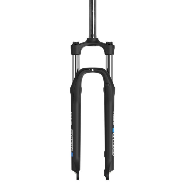 Вилка велосипедная 27,5&amp;quot; Easing ES-245-2, 1-1/8&amp;quot; (Ø 28.6 мм), ALU-корона, Disk Brake/V-Brake, регулировка отскока, ход 100 мм, FRK-27,5, черный