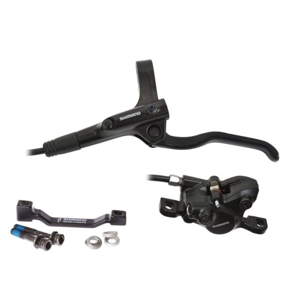 Тормоз передний гидравлический Shimano Acera BL-MT200(L)/BR-MT200(F), 750 мм, с адаптером F180 мм, комплект, б/уп.