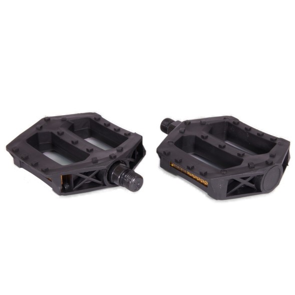 Педали алюминиевые PD-P888-1x2-BK, Platform, 112x111 мм, резьба 1/2&amp;quot;, с шипами, Black