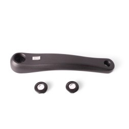 Шатун велосипедный AL05, левый, 170 мм, квадрат, алюминиевый, резьба 9/16&amp;quot;, черный