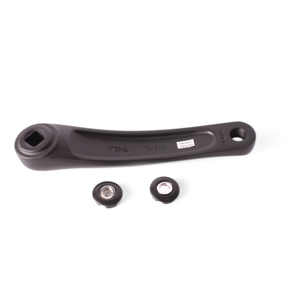 Шатун велосипедный AL05, левый, 170 мм, квадрат, алюминиевый, резьба 9/16&amp;quot;, черный