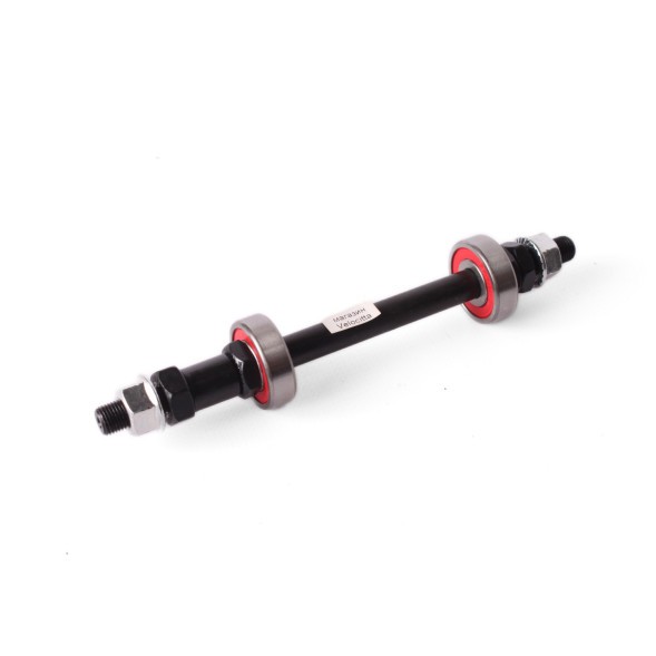 Ось втулки велосипедная Shunfeng, 3/8&amp;quot;x175 мм, задняя, черная, с промподшипником (красный 6200)