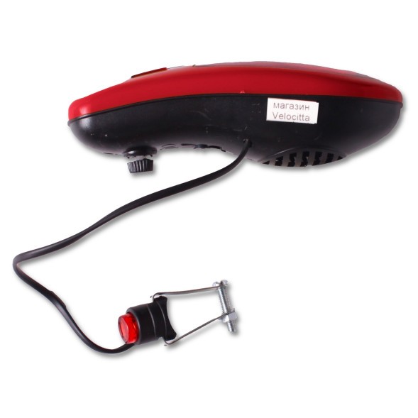 Звонок Jing Yi JY-90B &amp;quot;Банан&amp;quot;, сигнал светозвуковой, 8 мелодий, 7 диодов, красный