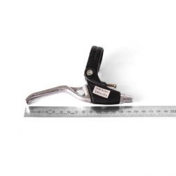 Ручки тормозные с отверстием BLF, 3 пальца, алюминий, черно-серебро