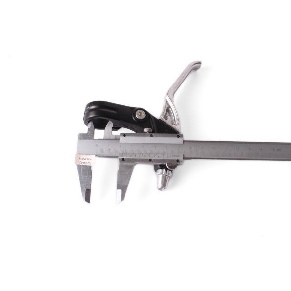 Ручки тормозные с отверстием BLF, 3 пальца, алюминий, черно-серебро