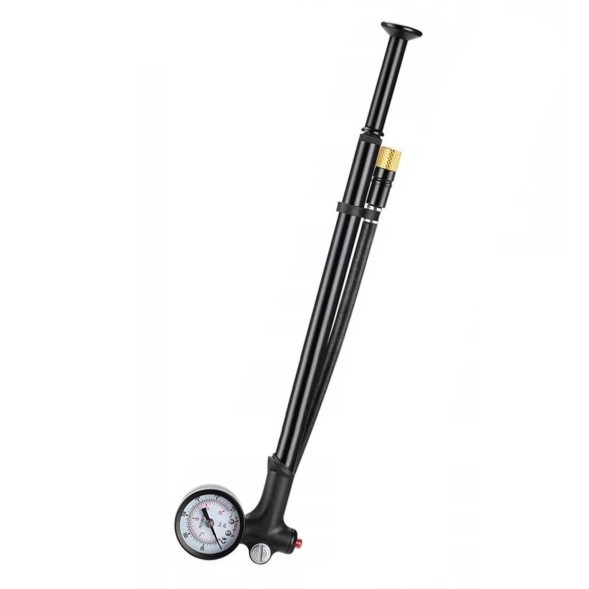 Насос ручной Tech Team 010585, высокого давления 300 PSI, алюм., с манометром, кнопка сброса давления, блистер