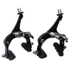 Тормоз клещевой Power CBR-3000A, шоссейный, алюминиевый, передний+задний, рег. высота колодок 38-55 мм, Black