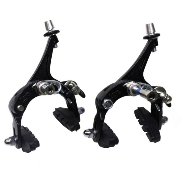 Тормоз клещевой Power CBR-3000A, шоссейный, алюминиевый, передний+задний, рег. высота колодок 38-55 мм, Black