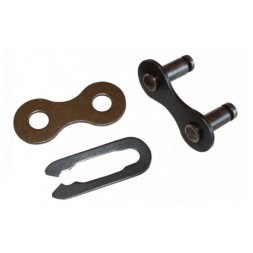 Замок велоцепи Trix S410DLN BR-50, 1/2&amp;quot;х1/8&amp;quot;, односкоростная, трехсоставная, пин 10.2 мм, коричневый, 50 шт, торг. уп.