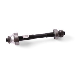 Ось задней втулки Shunfeng SF-AX12R, 3/8"x175 мм, под гайки, на промподшипниках (6200-2RS)