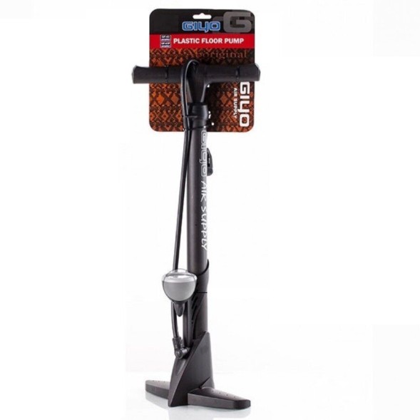 Насос напольный Giyo GF-43P, универсальный, A/V, переходник на Presta, с манометром