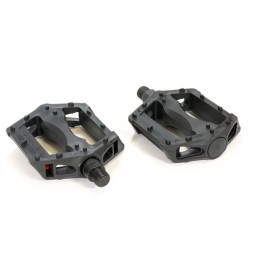 Педали велосипедные PD-830-9x16-BK, Platform, 108x95 мм, пластиковые, резьба 9/16&amp;quot;, с шипами, Black