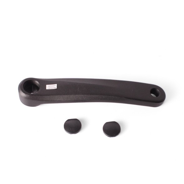 Шатун велосипедный AL09, левый, 170 мм, ромб, алюминий, резьба 9/16&amp;quot;, черный