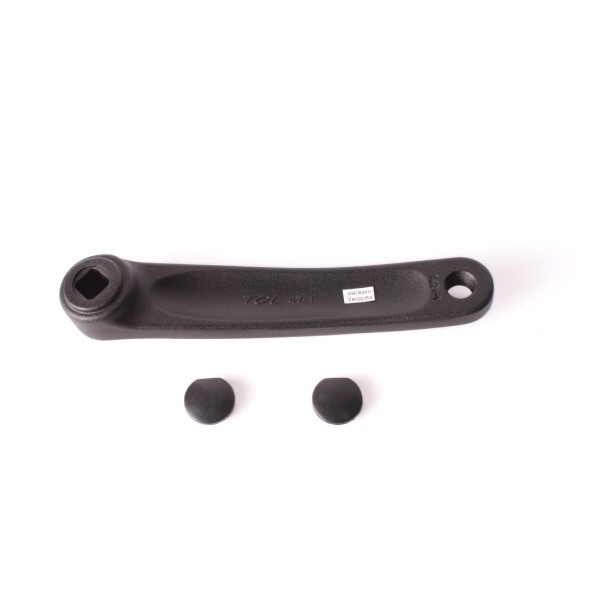 Шатун велосипедный AL09, левый, 170 мм, ромб, алюминий, резьба 9/16&amp;quot;, черный