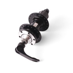 Втулка велосипедная Shunfeng, задняя, под кассету 8-9 ск., 145 мм, 36 отверстий, под диск, алюминий, промподшипник