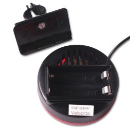 Звонок велосипедный Jing Yi JY-322А, с выносной кнопкой, светозвуковой &amp;quot;Полицейская сирена&amp;quot;, 4 мелодии