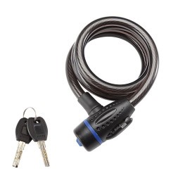 Замок велосипедный Rapido GK102.507, 12х1200 мм, тросовый, 2 ключа, черный, блистер