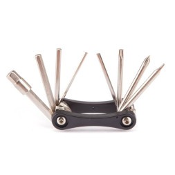 Набор складной Kenli KL-9833C, 9 предметов, шестигранники 5 шт., 2 отвертки, головка, алюминиевый держатель, Torx