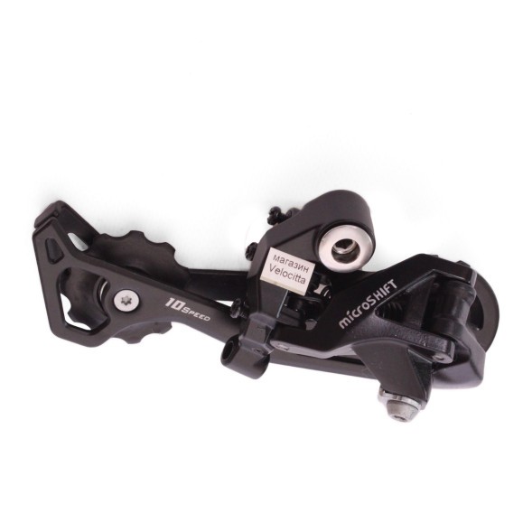 Задний переключатель MicroShift RD-M61L, SGS лапка, 2/3x10 скоростей, крепление на болт, черный