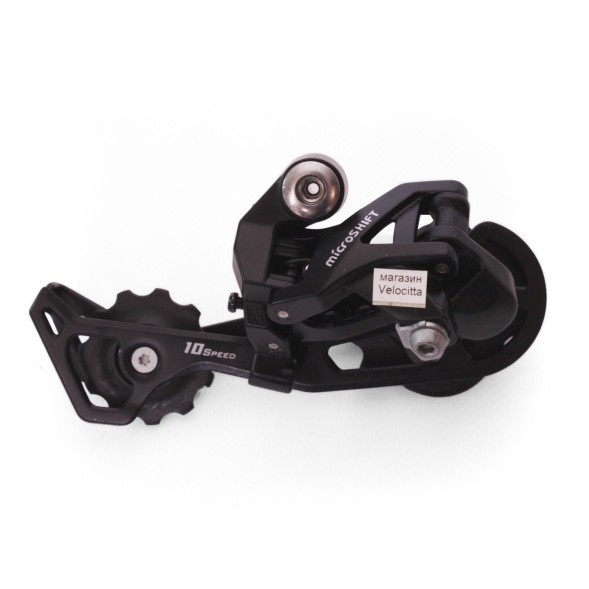 Задний переключатель MicroShift RD-M61L, SGS лапка, 2/3x10 скоростей, крепление на болт, черный