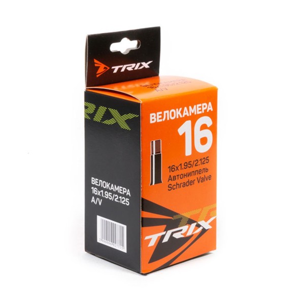 Камера велосипедная Trix TBTX 16&amp;quot;x 1.95/2.125 ниппель-AV, коробка картонная