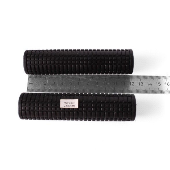 Грипсы велосипедные &amp;quot;Мелкий шип&amp;quot;, 120 мм, резина, черный