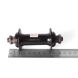 Втулка велосипедная Shunfeng, передняя, 108 мм, с эксцентриком, на гайках, черный