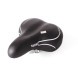 Седло велосипедное KMS 28&amp;quot;, 210x250 мм, с катафотом, аналог Stels Navigator 340, черно-серый