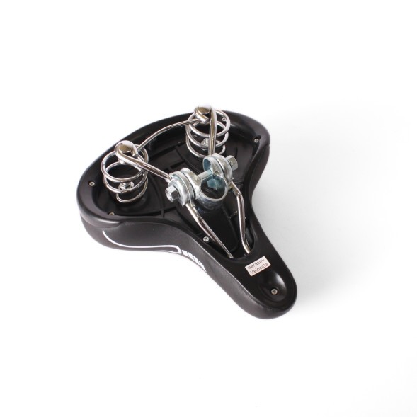 Седло велосипедное KMS 28&amp;quot;, 210x250 мм, с катафотом, аналог Stels Navigator 340, черно-серый