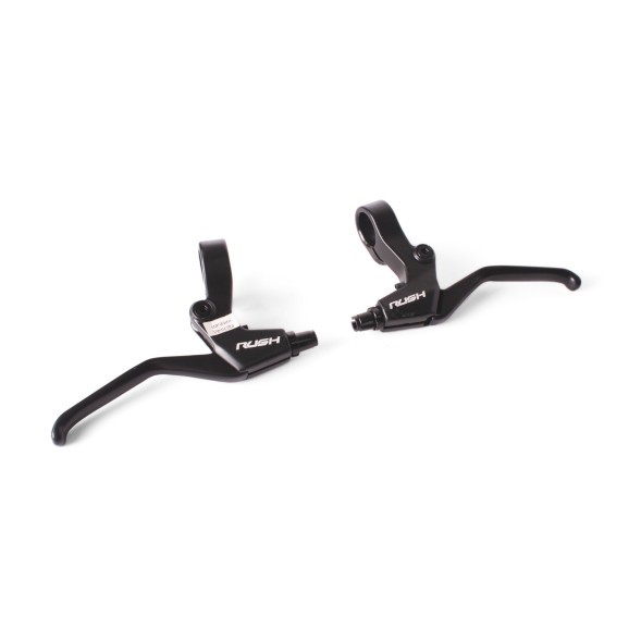 Тормозные ручки Rush (Radius), 3 пальца, под шифтер, алюминий, черный