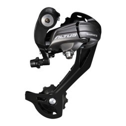 Переключатель задний Shimano Altus RD-M370-L, 9 скор., SGS, крепление на болт, торг. уп.
