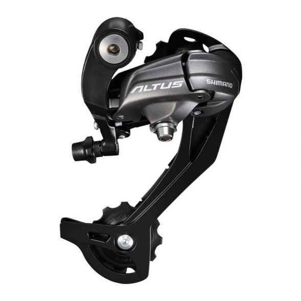 Переключатель задний Shimano Altus RD-M370-L, 9 скор., SGS, крепление на болт, торг. уп.