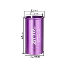 Адаптер для штыря подседельного ZTTO, 30.4/27.2х60 мм, алюминий/анодированный, (004)