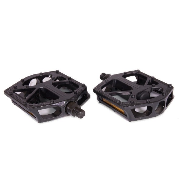 Педали PD-P668-9x16-BK, Platform, пластиковые, 112x102 мм, резьба 9/16&amp;quot;, с шипами, Черные