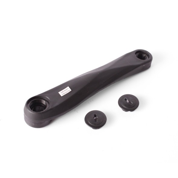 Шатун велосипедный PC33, левый, 170 мм, под ромб, 9/16&amp;quot;, сталь, покрытие пластик, черный