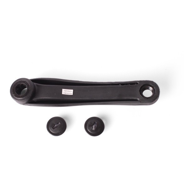 Шатун велосипедный PC33, левый, 170 мм, под ромб, 9/16&amp;quot;, сталь, покрытие пластик, черный