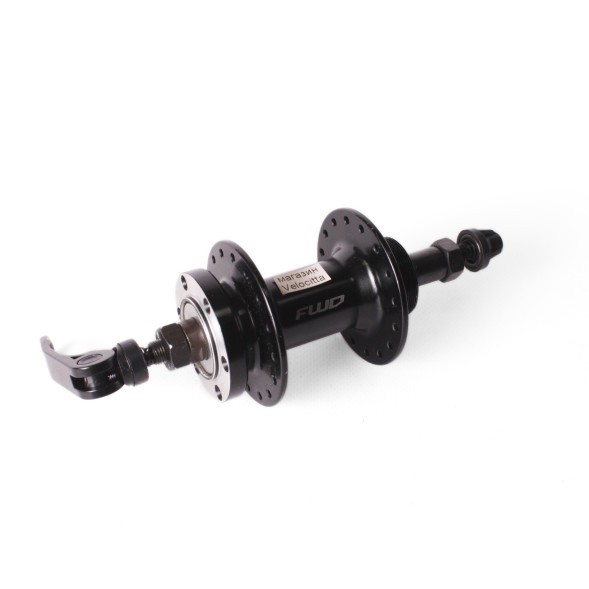 Втулка велосипедная задняя WangZheng WZ-A208RQR, 3/8&amp;quot;х135x145 мм, под трещотку, под диск, эксцентрик, 32 отв., черный