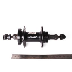 Втулка велосипедная задняя WangZheng WZ-A208RQR, 3/8&amp;quot;х135x145 мм, под трещотку, под диск, эксцентрик, 32 отв., черный